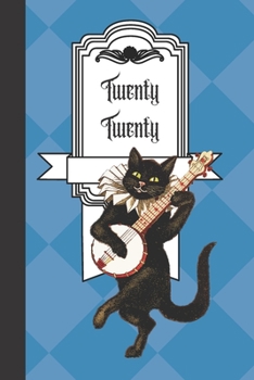 Twenty Twenty: 2020 Weekly Planner Journals for Teen Girls Women Her, Vintage Style, Notebook Organiser, Week Per Page, 50 Pages Ruled White Paper, 106 pages, Medieval Cat