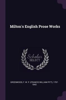 Paperback Milton's English Prose Works Book
