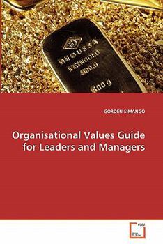 Paperback Organisational Values Guide for Leaders and Managers Book