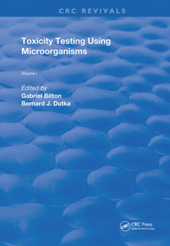 Paperback Toxicity Testing Using Microorganisms Book