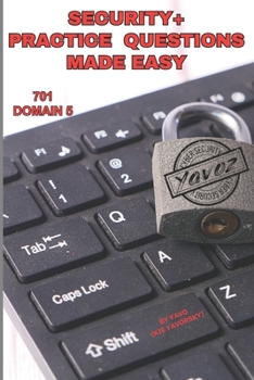 Paperback Security+ Practice Questions Made Easy: SY0-701 Domain 5 Book