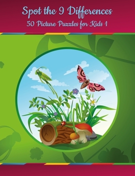 Paperback Spot the 9 Differences - 50 Picture Puzzles for Kids 1 Book