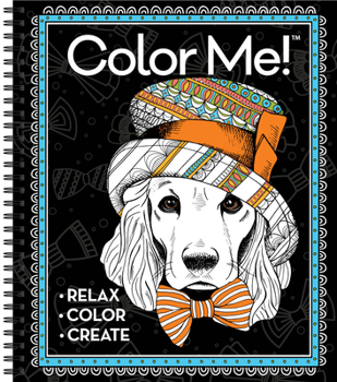 Spiral-bound Color Me Dog with Hat Book