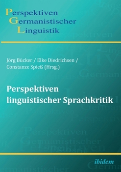 Paperback Perspektiven linguistischer Sprachkritik. [German] Book