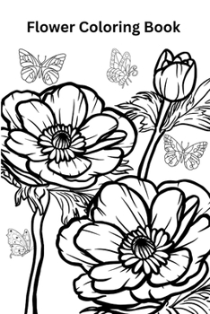 Paperback Flower Coloring Book