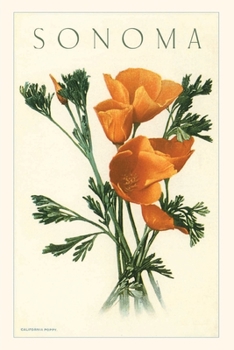 Paperback Vintage Journal California Poppies, Sonoma Book