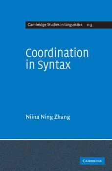 Coordination in Syntax - Book  of the Cambridge Studies in Linguistics