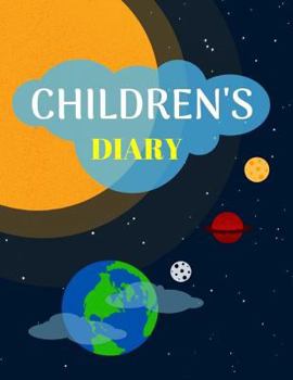 Paperback Children's Diary: Ages 4-8 Childhood Learning, Preschool Activity Book 100 Pages Size 8.5x11 Inch Book