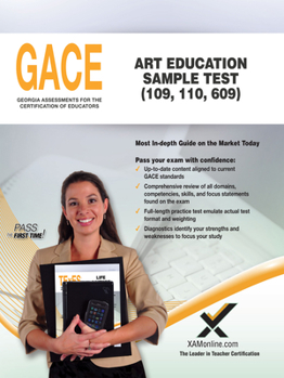 Paperback Gace Art Education Sample Test 109, 110, 609 Book