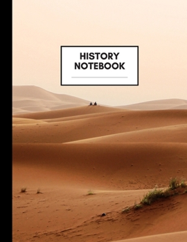 Paperback History Notebook: Composition Book for History Subject, Large Size, Ruled Paper, Gifts for History Teachers and Students Book