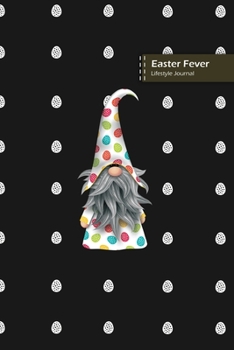 Paperback Easter Fever Lifestyle Journal, Blank Write-in Notebook, Dotted Lines, Wide Ruled, Size (A5) 6 x 9 In (Black III) Book