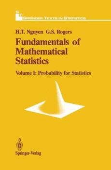 Hardcover Fundamentals of Mathematical Statistics: Probability for Statistics Book