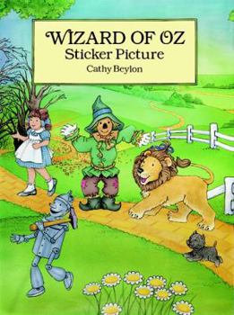 Paperback Wizard of Oz Sticker Picture: With 27 Reusable Peel-And-Apply Stickers Book