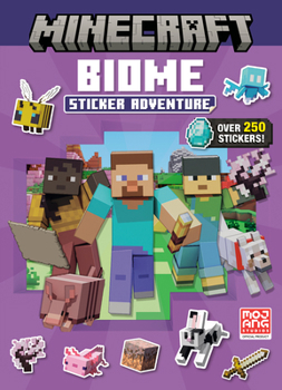Paperback Biome Adventures Sticker Book (Minecraft) Book