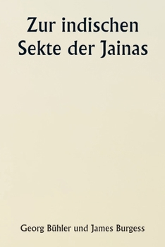 Paperback Zur indischen Sekte der Jainas [German] Book