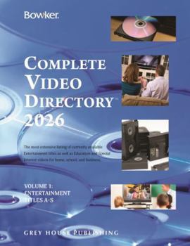 Hardcover Bowker's Complete Video Directory - 4 Volume Set, 2026: 0 Book