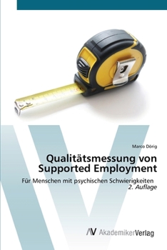 Paperback Qualitätsmessung von Supported Employment [German] Book