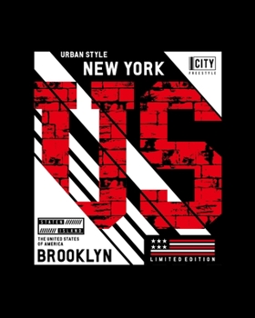 Paperback Urban Style New York US Brooklyn: 8"x10" (20.32cm x 25.4cm) 100 Pages - Dot Grid Paper Notebook Bullet Grid Journal Write Draw Graph Field Notes Sketc Book