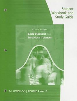 Paperback Student Workbook with Study Guide for Basic Statistics for the Behavioral Sciences Book