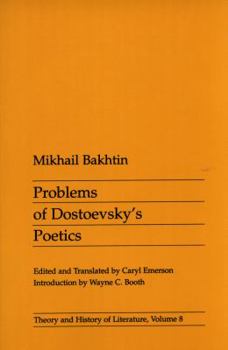 Paperback Problems of Dostoevsky's Poetics: Volume 8 Book