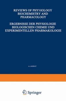 Paperback Ergebnisse Der Physiologie Biologischen Chemie Und Experimentellen Pharmakologie / Reviews of Physiology Biochemistry and Experimental Pharmacology Book