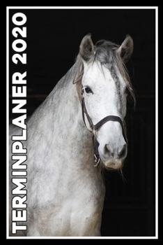 Terminplaner 2020: Jahresplaner von September 2019 bis Dezember 2020 mit Pferd - Planer mit 174 Seiten in weiß im Format A5 mit glänzendem Soft Cover. (German Edition)