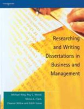 Paperback Researching and Writing Dissertations in Business and Management Book