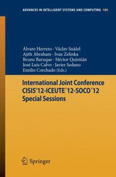 Paperback International Joint Conference Cisis'12-Iceute´12-Soco´12 Special Sessions Book