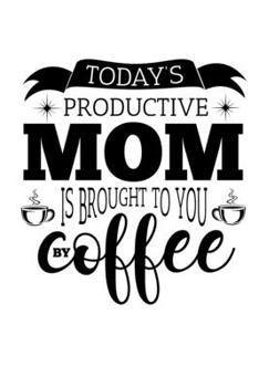 Notizbuch: Mutter Kaffee Inspiration Kinder Stress Geschenk 120 Seiten, 6X9 (Ca. A5), Karomuster (German Edition)