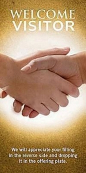 Paperback Welcome Visitor Card (Pkg of 25) Book