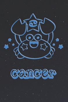 My Cute Zodiac Sign Cancer Notebook: Kids Astrology Drawing Pad - 120 Pages, blanc Dot Grid, 6" x 9"  - Horoscope Notepad, Diary