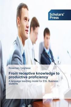 Paperback From receptive knowledge to productive proficiency Book