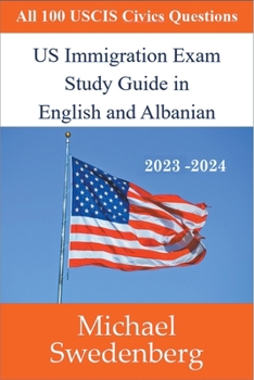 Paperback US Immigration Exam Study Guide in English and Albanian Book