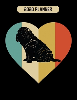 2020 Planner: Shar Pei Dog Weekly Planner Includes Daily Planner & Monthly Overview | Personal Organizer With 2020 Calendar | 8.5x11 Inch White Paper