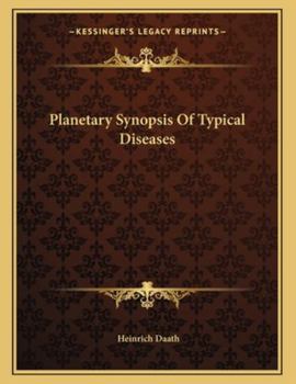 Paperback Planetary Synopsis of Typical Diseases Book