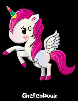 Sketchbook: Baby Unicorn Sketch Book with Blank Paper for Drawing Painting Creative Doodling or Sketching - 8.5 x 11 inch 120 pages Notebook - Unicorns Lovers Journal And Sketch Pad