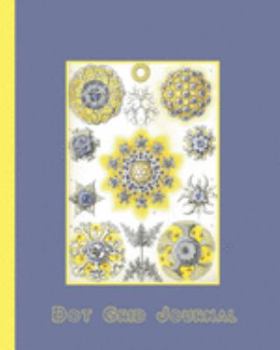 Dot grid journal: Ernst Haekel's Kunstformen der Natur - Artform of nature (1904) geometric shapes and natural forms cover art for the vintage ... forms in blue and yellow cover art design