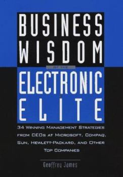 Hardcover Business Wisdom of the Electronic Elite: 34 Winning Management Strategies from C EOS at Microsoft,: Compaq, Sun, Hewlett-Packard, and Other Top Compan Book
