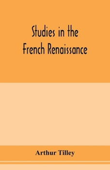 Paperback Studies in the French renaissance Book