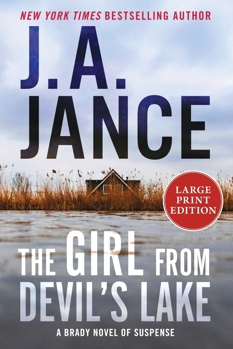 Paperback Girl from Devil's Lake : A Brady Novel of Suspense [Large Print] Book
