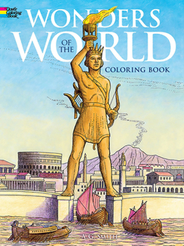 Paperback Wonders of the World Coloring Book