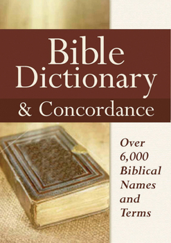 Hardcover Bible Dictionary & Concordance Book