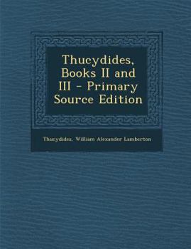 Paperback Thucydides, Books II and III Book