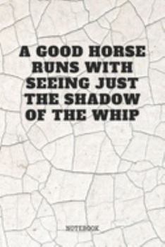 Paperback Notebook: Horseback Riding - Equestrian Riding Horse Coach Planner / Organizer / Lined Notebook (6" x 9") Book