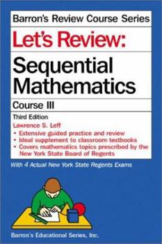 Paperback Let's Review: Sequential Math III Book