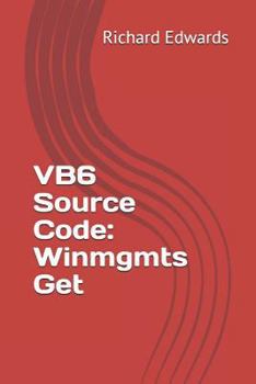 Paperback VB6 Source Code: Winmgmts Get Book