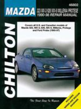 Paperback Mazda 323/MX-3/626/Millenia/Protege 1990-98 Repair Manual: Covers All U.S. and Canadian Models of Mazda 323, MX-3, 626, MX-6, Millenia, Protege and Fo Book