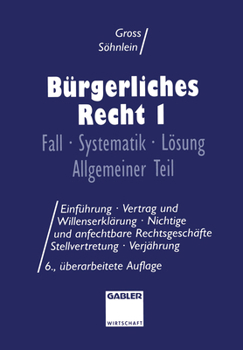 Burgerliches Recht I: Fall . Systematik . Losung Allgemeiner Teil