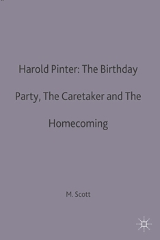 Paperback Harold Pinter: The Birthday Party, The Caretaker and The Homecoming Book