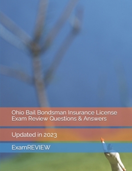 Paperback Ohio Bail Bondsman Insurance License Exam Review Questions & Answers Book